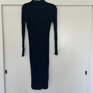 GAP CashSoft Ribbed Mockneck Midi Sweater Dress NWT